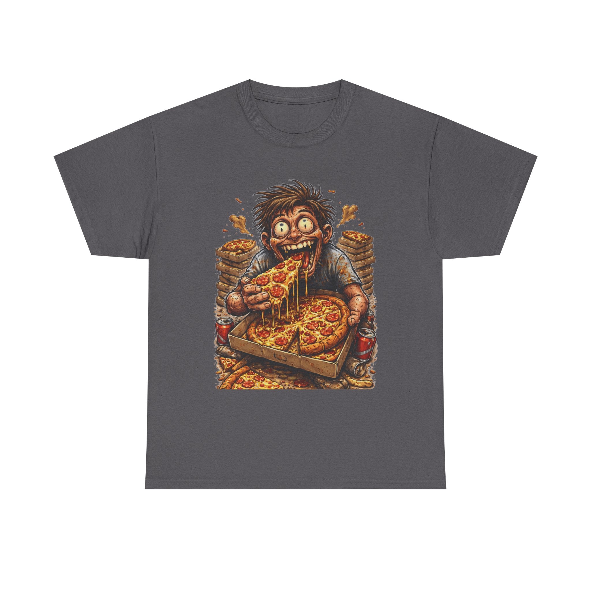Pizza Monster T-Shirt — Crazy Pizza Lover Graphic Tee