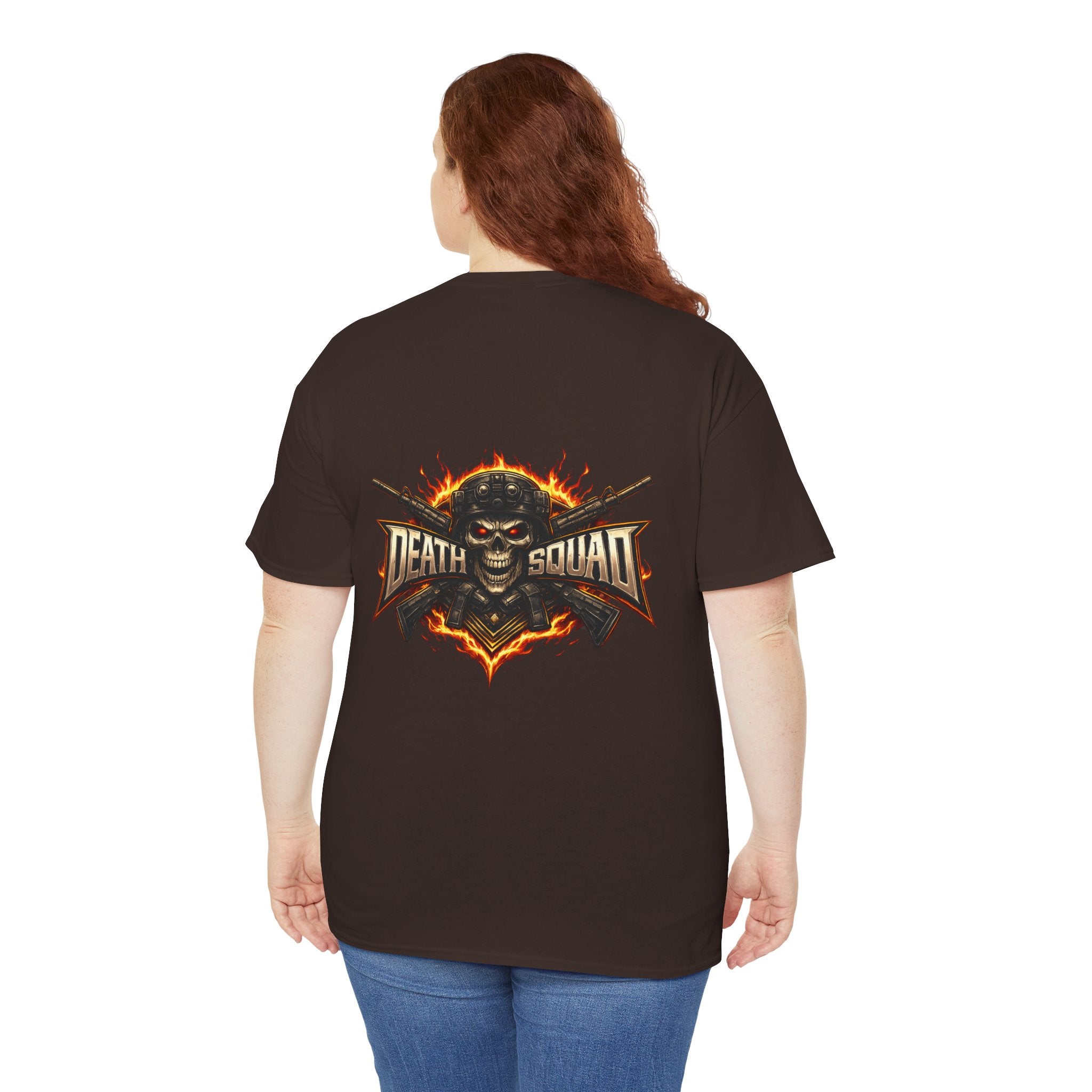 Death Squad Skull Tee — Military Skull Graphic T-Shirt