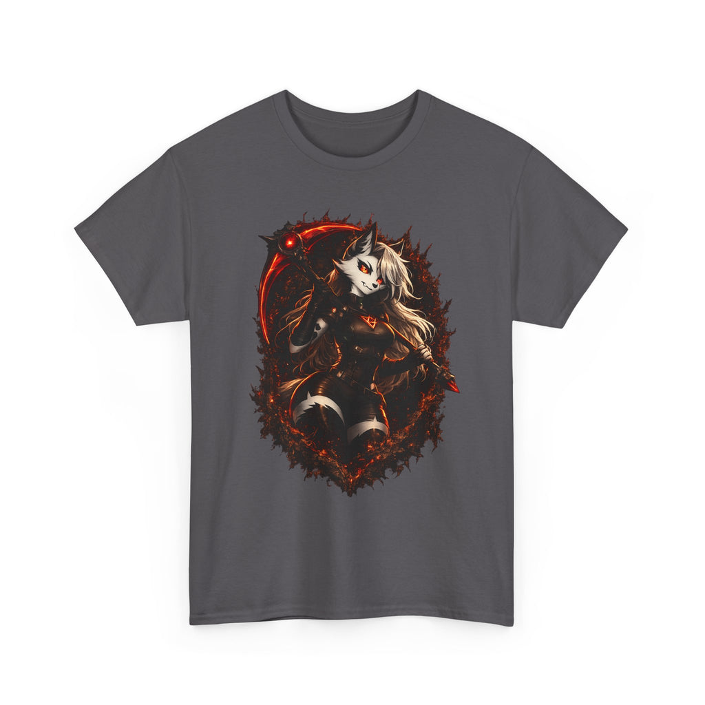 Dark Fantasy Fox Spirit T-Shirt — Mystical Anthropomorphic Anime Art