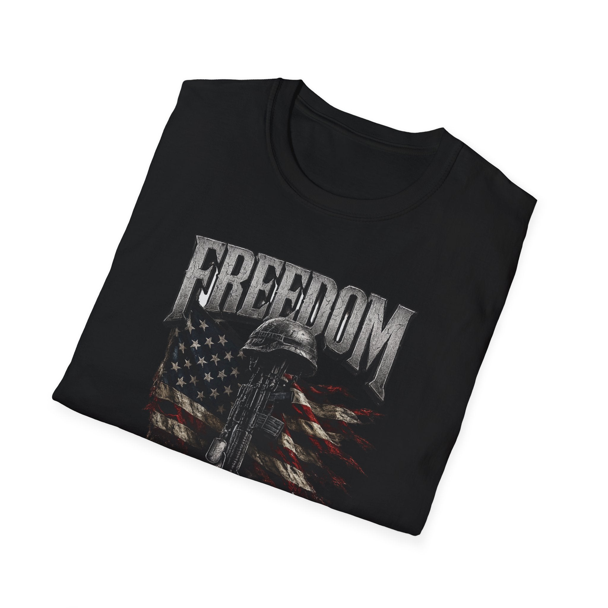 Freedom Isn’t Free T-Shirt — Patriotic Eagle & Flag Military Tribute Tee