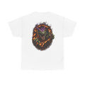 Dragon Flames Graphic Tee — Fiery Serpent Back Print