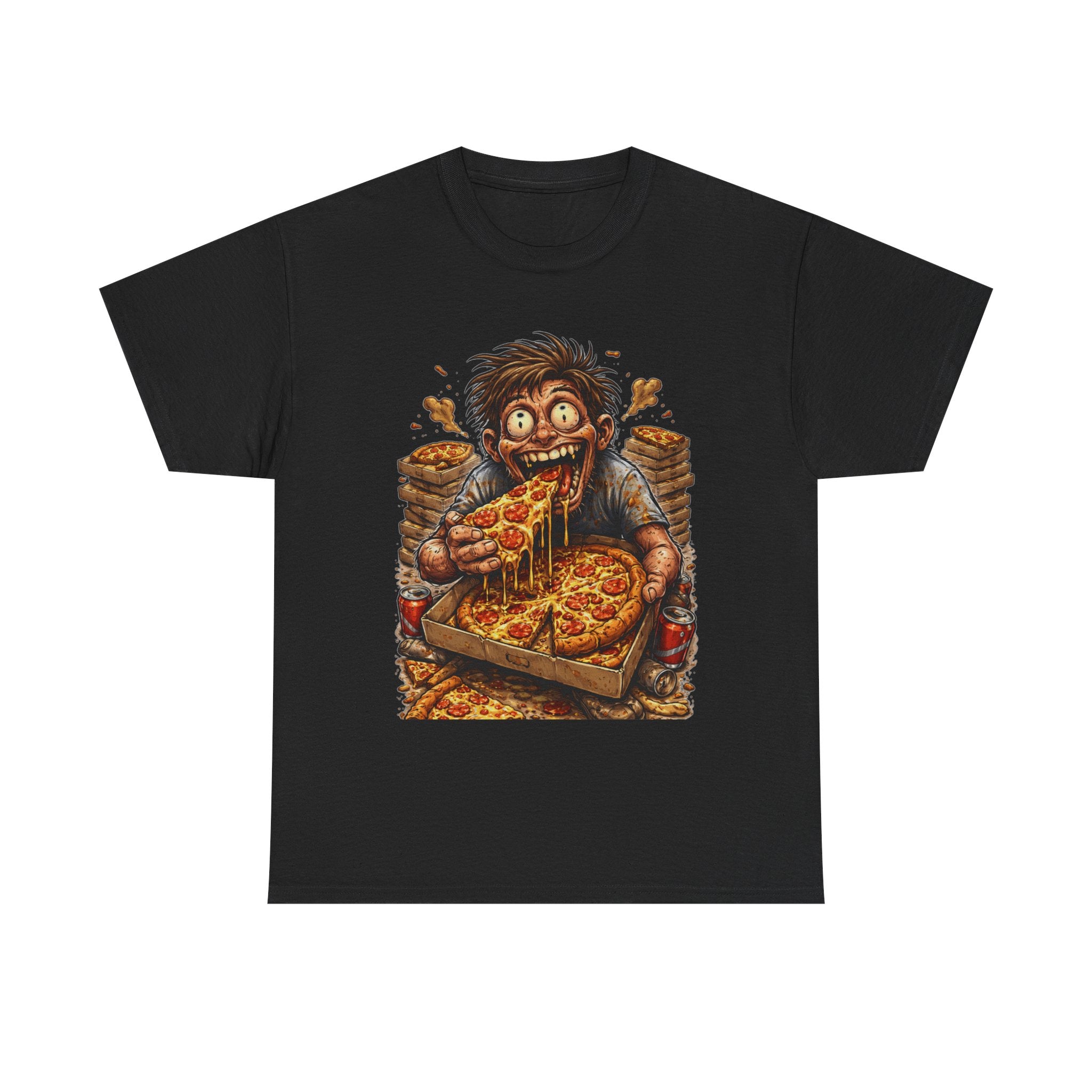 Pizza Monster T-Shirt — Crazy Pizza Lover Graphic Tee