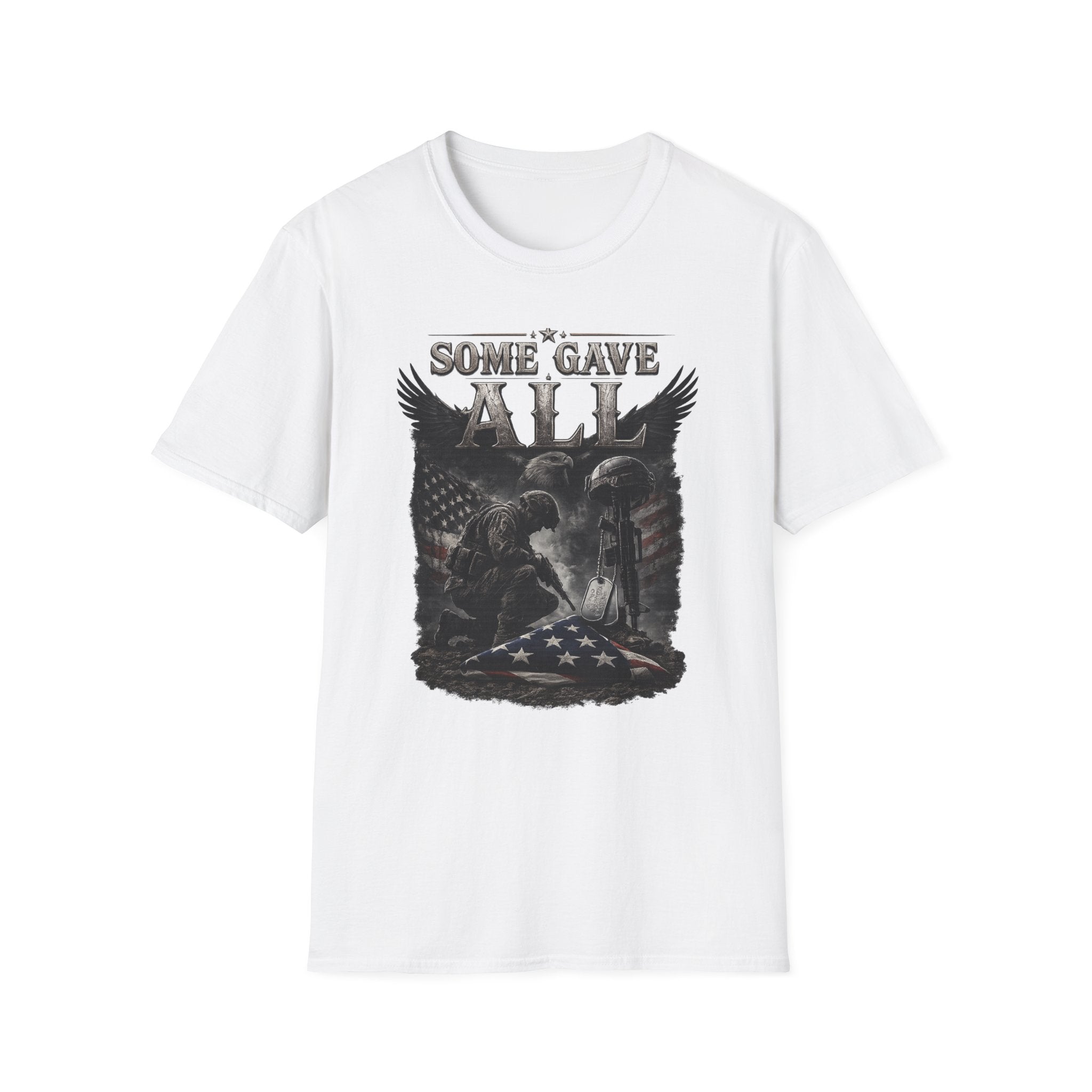 Some Gave All Memorial T-Shirt — Patriotic Fallen Soldier Tribute