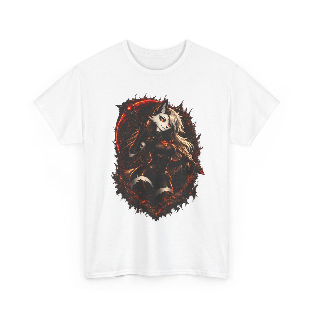 Dark Fantasy Fox Spirit T-Shirt — Mystical Anthropomorphic Anime Art