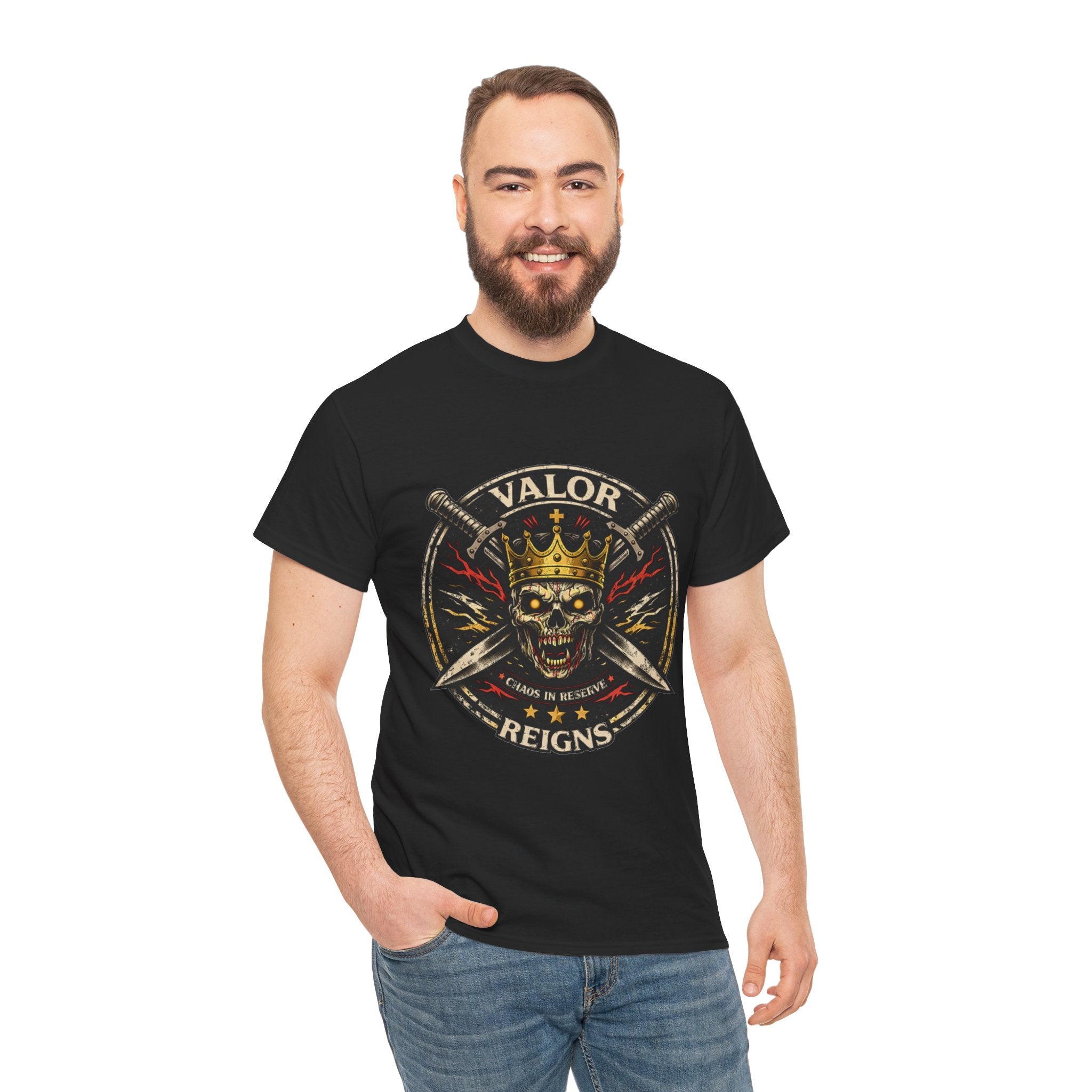 Valor Reigns Skull Crown Tee