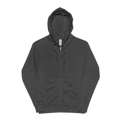 Death Squad Graphic Hoodie - Gothic Skull Zippered Fleece