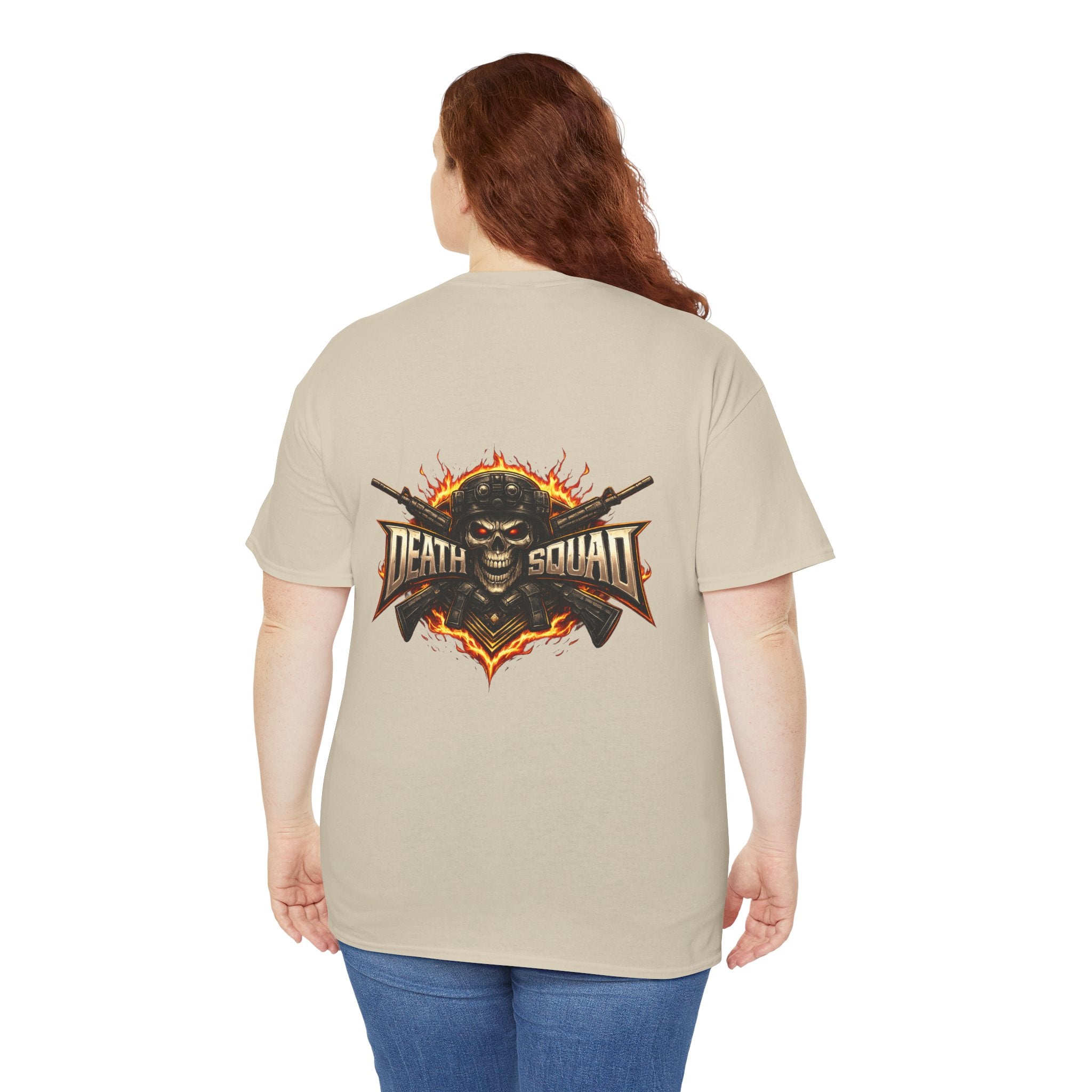 Death Squad Skull Tee — Military Skull Graphic T-Shirt