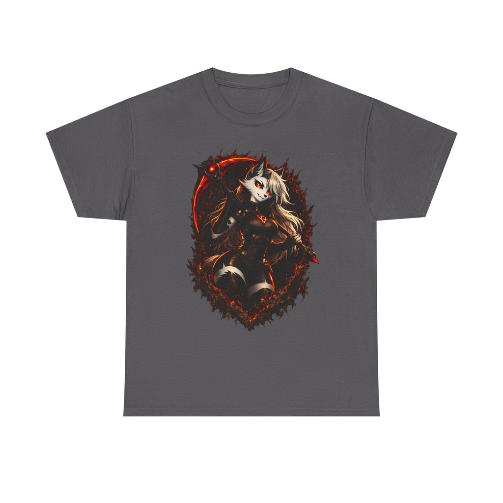 Dark Fantasy Fox Spirit T-Shirt — Mystical Anthropomorphic Anime Art