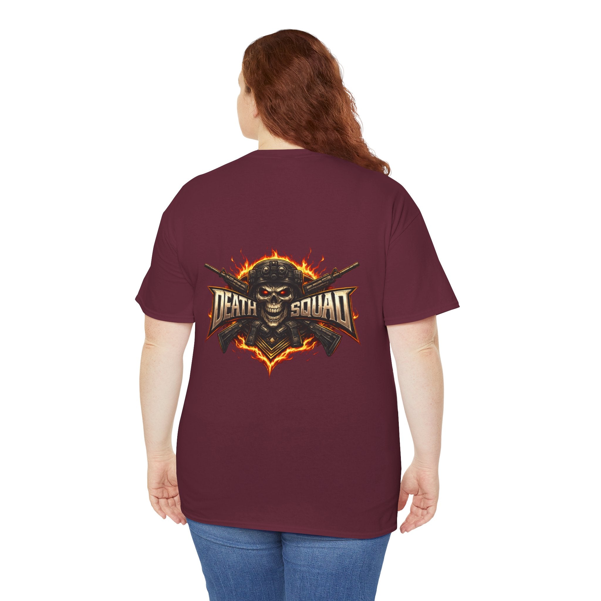 Death Squad Skull Tee — Military Skull Graphic T-Shirt