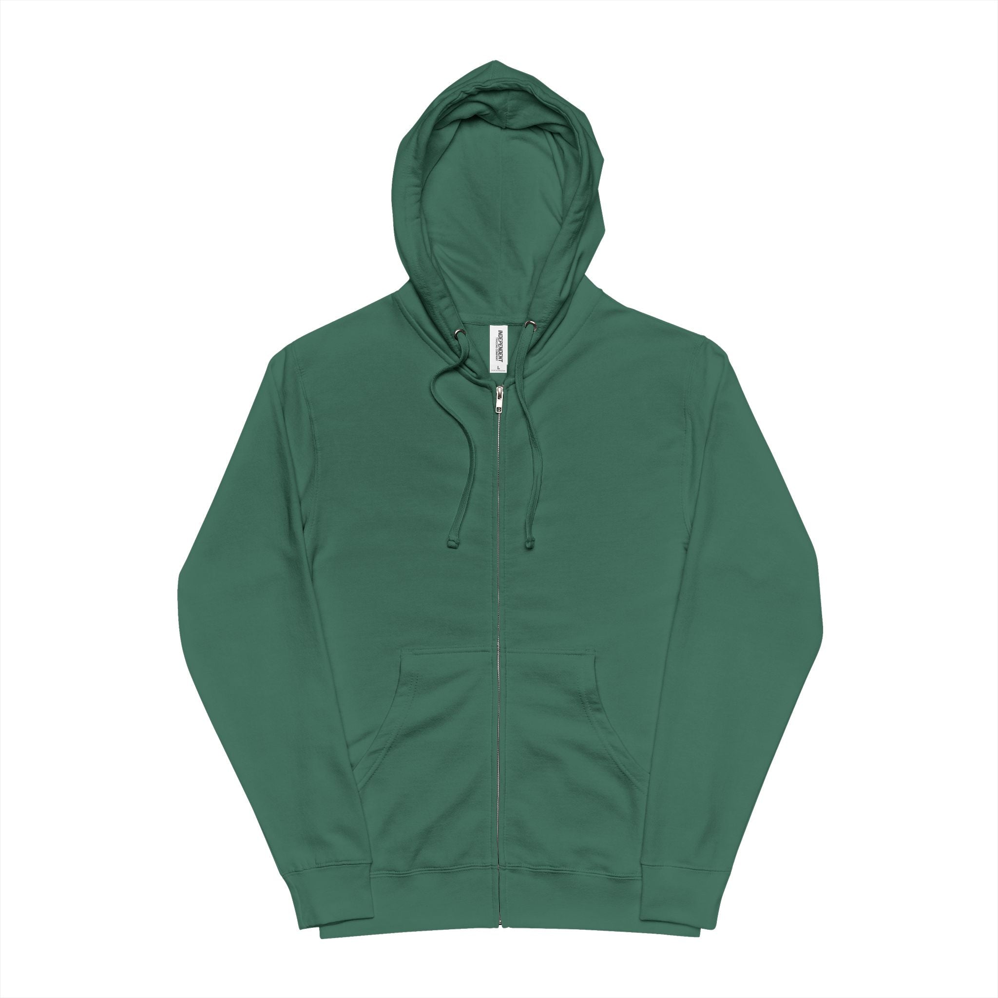 Death Squad Graphic Hoodie - Gothic Skull Zippered Fleece