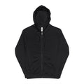 Death Squad Graphic Hoodie - Gothic Skull Zippered Fleece