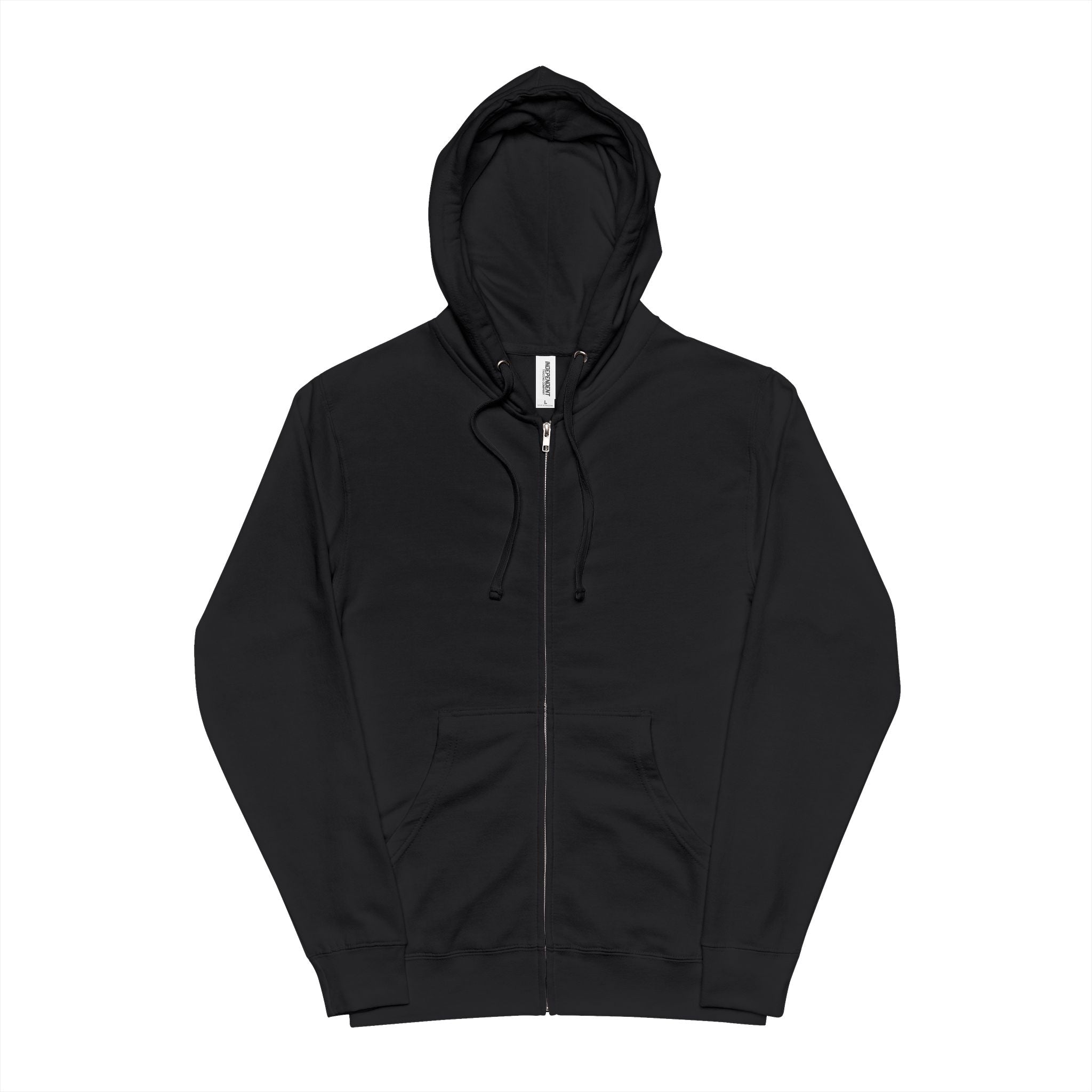 Death Squad Graphic Hoodie - Gothic Skull Zippered Fleece