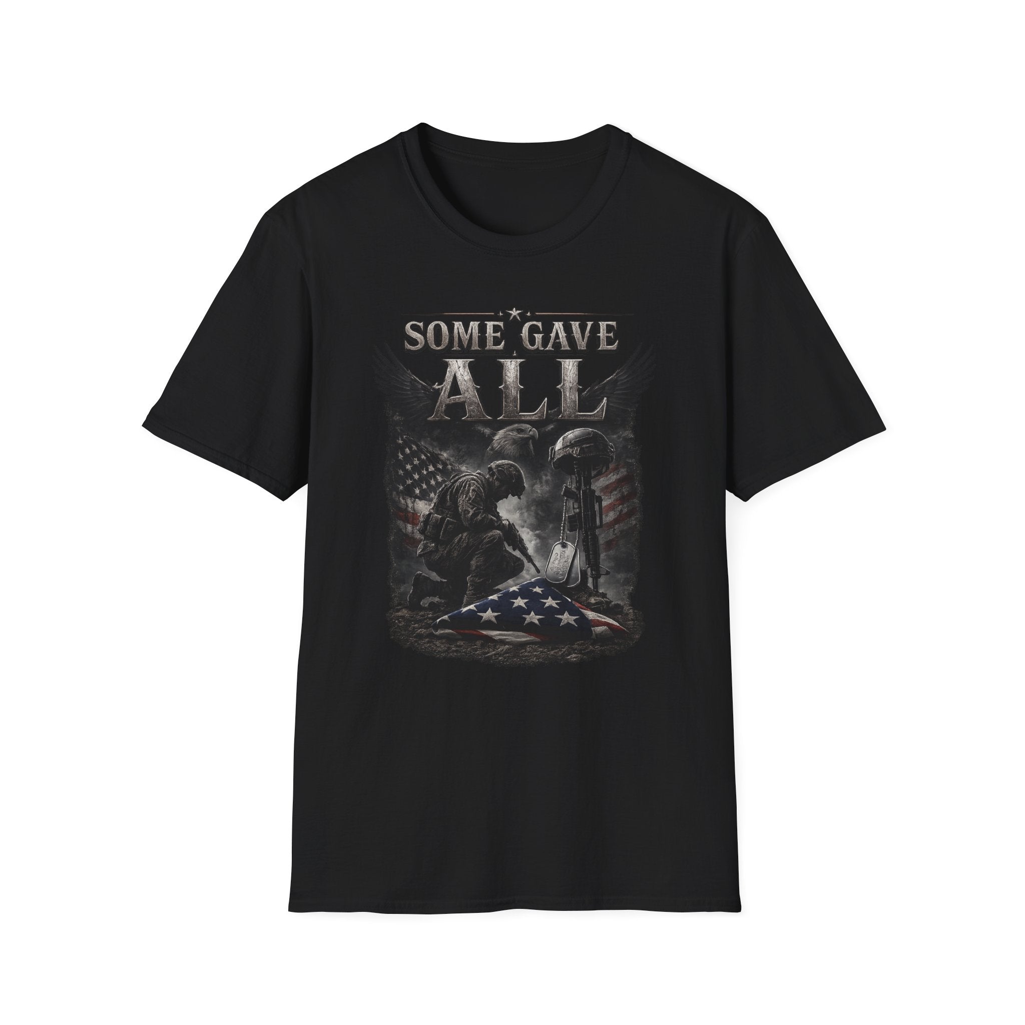 Some Gave All Memorial T-Shirt — Patriotic Fallen Soldier Tribute