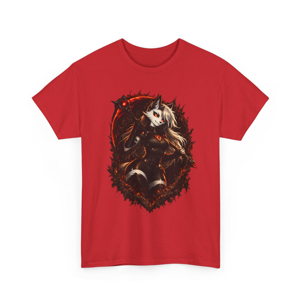 Dark Fantasy Fox Spirit T-Shirt — Mystical Anthropomorphic Anime Art
