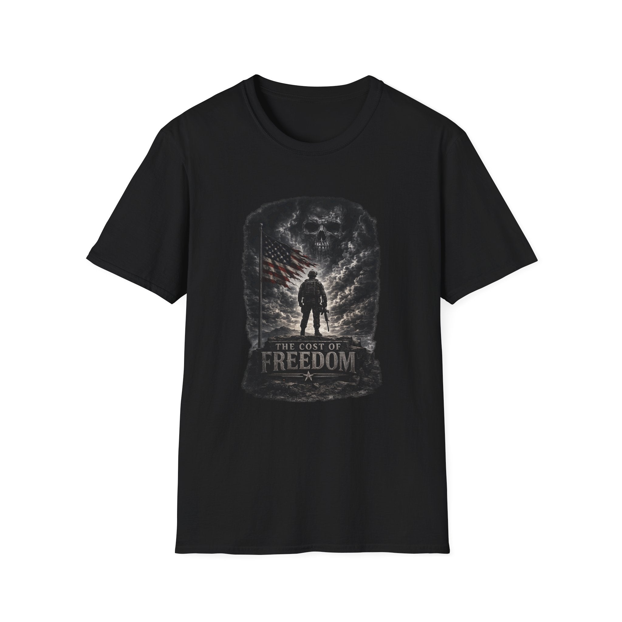 Freedom Soldier T-Shirt — "The Cost of Freedom" Patriotic Military Tee